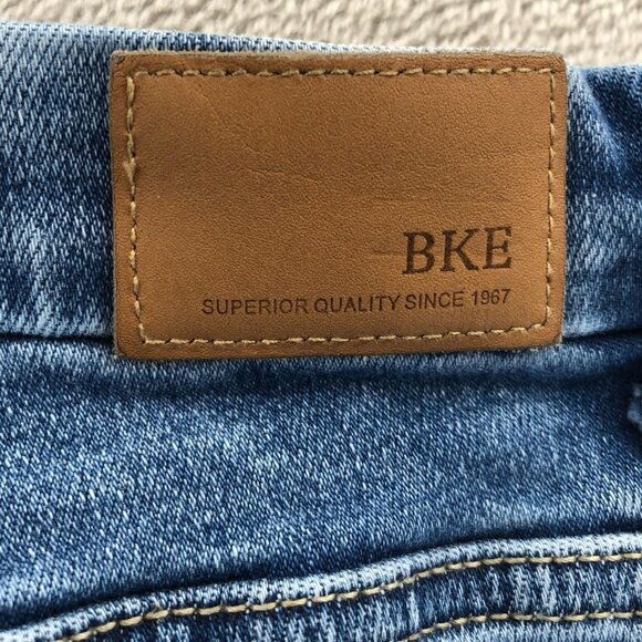 BKE Men Payton Jeans 30x27 Universal Fit Mid-Rise Ankle Skinny Frayed Hem Casual - Picture 14 of 16